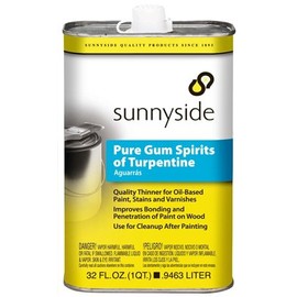 Sunnyside 87032S Pure Gum Spirits Turpentine, 1-Qt. - Quantity 6