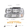 JSBOYAT 4pcs Headlight Assembly Fit for 1999 2000 2001 2002