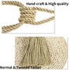 HedongHexi 2 Pack Gold Curtain Tassel Tibacks, Modern Rope Window