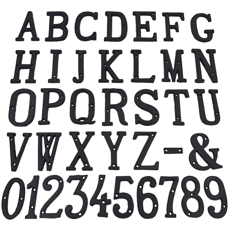 BetLight House Numbers- 3 Inch Innovative Wrought Iron Numbers- Vintage