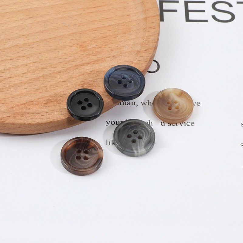 ftiemlovde Pack of 15 4 Hole Colourful Buttons for Sewing