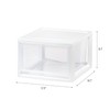 IRIS USA 14.5 Qt. Plastic Drawer Storage Organizer Stacking Drawers,