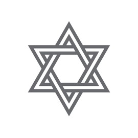 Star of David Judaism Jewish Faith Vinyl Decal Car Sticker