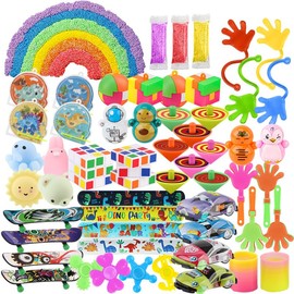 60PCS Sensory Toy Party Favours Set for Kids - Treasure Chest Classroom Rewards, Fidget Toys for ADHD & Stress Relief, Non-Toxic Mini Gifts for Birthdays, Easter, Christmas Stocking Fillers (Age 3+)
