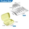 2-Piece Wall-Mounted Soap Holders, 2-Piece Portable Soap Dishes, Drain Soap