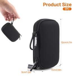 AHRLIC Protective Hard Drive Case Compatible with SanDisk SSD 500GB 1TB 2TB 4TB, Travel Bag Fits SanDisk PRO Hard Drive Storage SSD SDSSDE61 SDSSDE60 SDSSDE81, Extreme Portable EVA Box