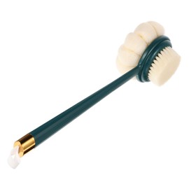 COLLBATH Dual-sided Soft Bristle Bath Brush with Handle Back Scrubber for Showering Cleaning