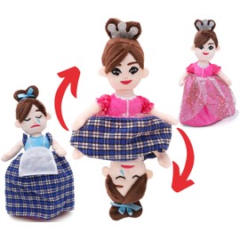 Toyland® 32cm (13") Reversible Princess Cinderella Doll - Happy/Sad Mood Plush - Soft Toys for Girls