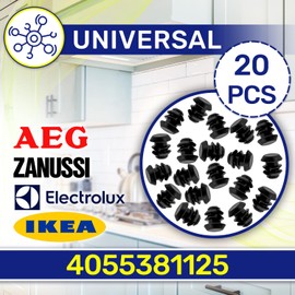 20 Pieces Rubber Feet for the Cooking Hob Grate with the Original Code 4055381125 for Electrolux - MADE IN ITALY - MONTERAL