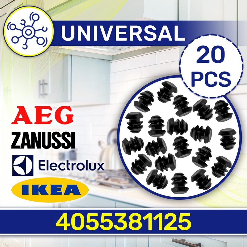 20 Pieces Rubber Feet for the Cooking Hob Grate with