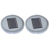 2pcs Solar LED Cup Pad Holder RGB 7 Colors Lights