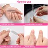 3 Pcs Glass Nail File Set for Natural Nails,Nano Nail