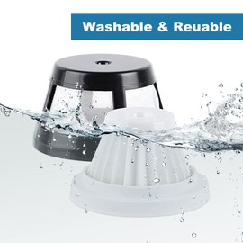 KingBra 6Pcs 29869 Vacuum Filter Replacement Vacuum Cleaner Accessories Compatible with Bissell AeroSlim Cordless Handheld Vacuums 29869 29861 29867 29868 2986, Part # 1624405