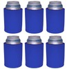 Blank Thick Foam Old School Can Cooler (6 Pack, Royal