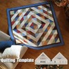 WBTY 45/60/90 Degree Double Strip Ruler, Double Strip Quilting Ruler,