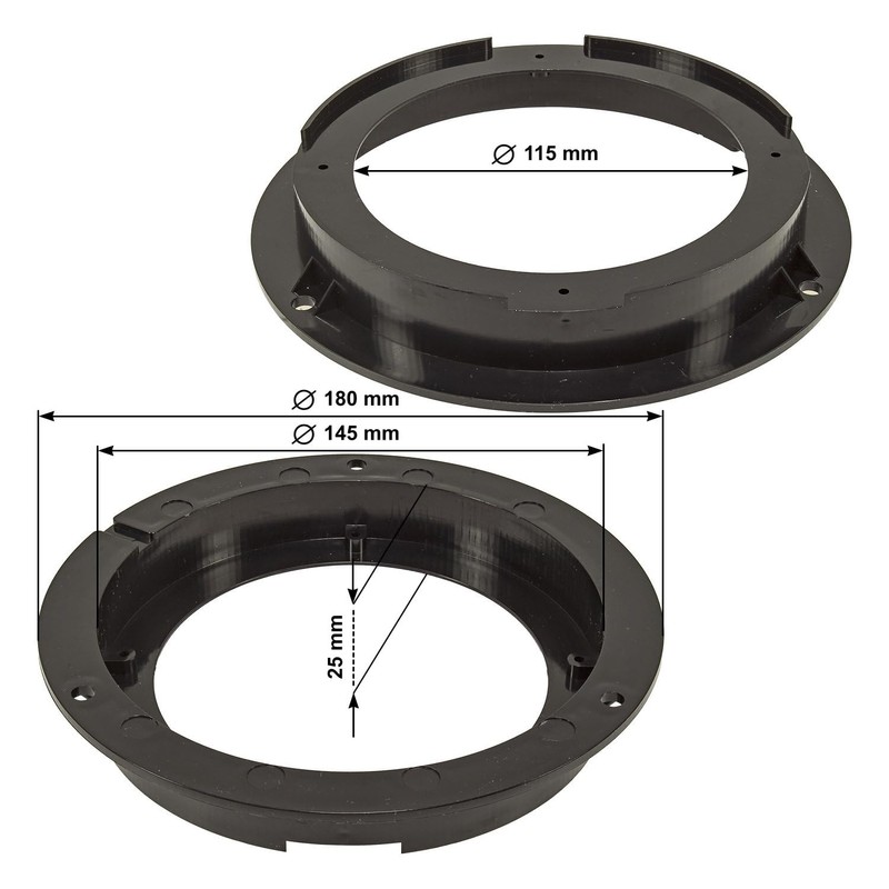tomzz Audio 2819-002 Speaker Rings Adapter Brackets Compatible with Hyundai