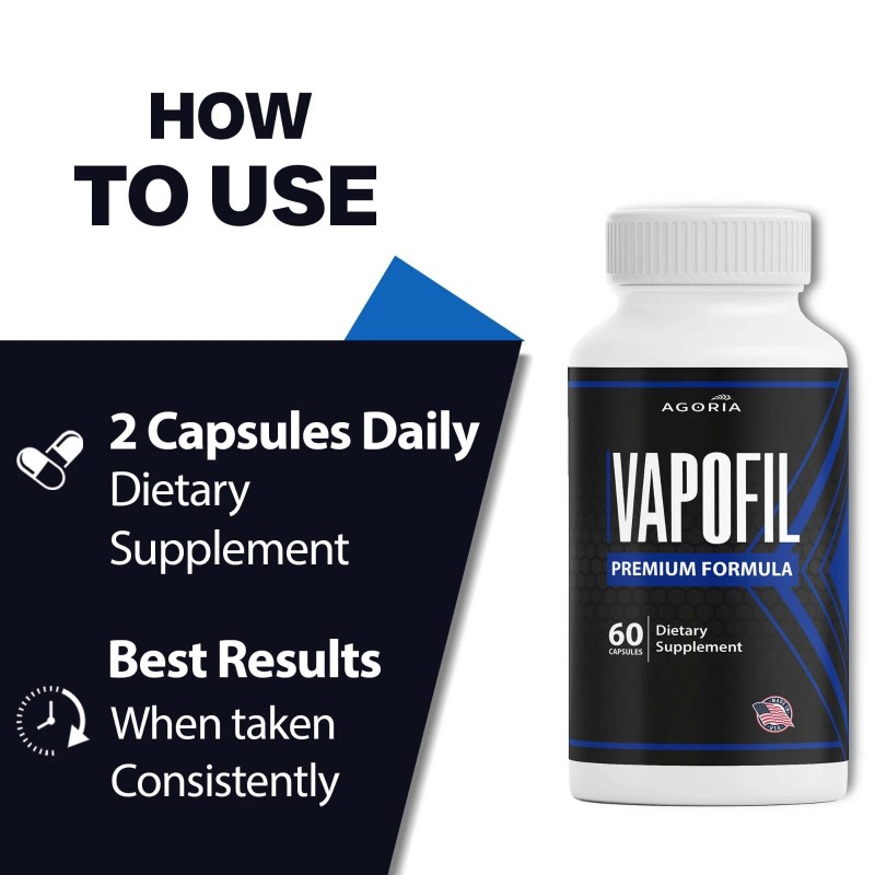 (6 Pack) Vapofil Advanced Male Pills Vapo Fil Formula Supplement