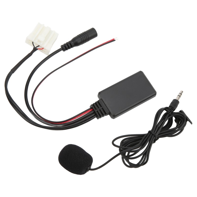 Bluetooth5.0 AUX IN Cable Adapter ISO Handsfree Microphone Replacement for