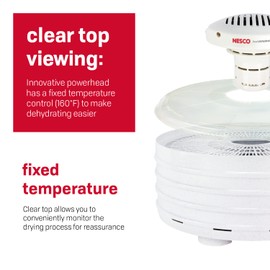 NESCO Food Dehydrator, 4 Trays, Speckled White