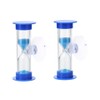 2Pcs Blue Toothbrush Timer for 2mins Sand Clock Timer 2