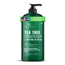 Botanic Hearth Acondicionador de Árbol de Té | para Todo Tipo de Cabello | Combate La Caspa y El Cuero Cabelludo Seco | Con Vitamina C, Aceite de Menta, Aceite de Romero y Aceite de Lavanda | Sin Sulf