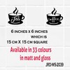 Coffee Cup Tile wall Sticker for Kitchen, Tea Cup wall