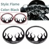 Unbranded Flame Speaker Grill Accent Cover Black For Harley Street