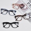 ZESAKER Oversized Reading Glasses for Women and Men, Trendy Large
