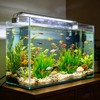 BOLYEE 2 Pack Aquarium Decor Plastic Plants, Large Artificial Fish