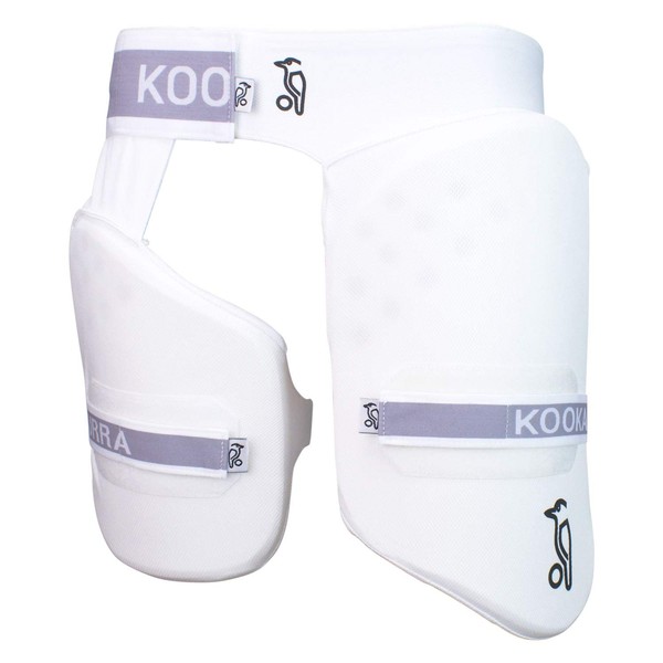 KOOKABURRA Unisex's Pro 250 Thigh Guard Protection, White, Over Sized Adult Right Hand, 3D29107A, Pro Guard 250