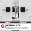 Kwikset Casey Interior Passage Door Handle Lever Matte Black Non-Locking