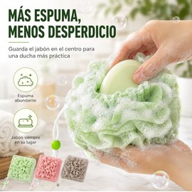 Juego Esponjas Baño Esponja Suave Cuadrada Exfoliación Limpieza Profunda Adecuado Hombres Mujeres Bañarse Ducha