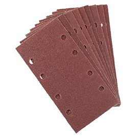 Amtech V4007 Hook and Loop Sanding Sheets for Sander, 80 Grit, 93mm x 187mm, 10pcs