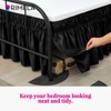 RIMELA Black Bed Skirts with Split Corners King Size 18