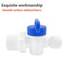 Ctyjia 1 Pcs RO Water Filter Fitting, Shut-Off Ball Valve,