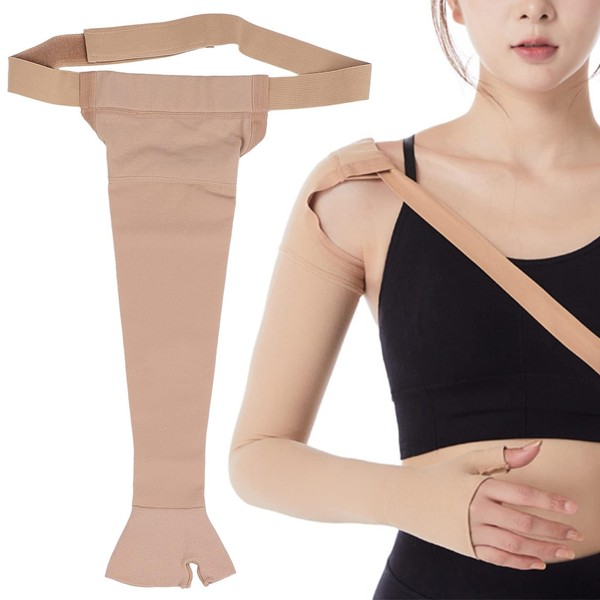 Arm Stocking with Cuff, Lympedema Compression Arm Sleeve, Thumb Lympedema