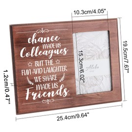 FINGERINSPIRE Chance Made Us Colleagues Best Colleague Photo Frame Gift, 10x15cm Going Away Picture Frame Retirement Gift Goodbye Farewell Gift New Job Gift Leaving Gift for Friend, Team Member