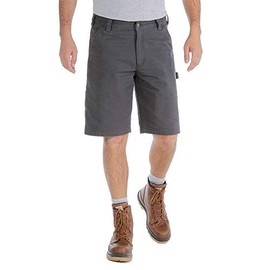 Carhartt Men's Rugged Flex Relaxed Fit Canvas Utility Work Short, Shadow, 36W