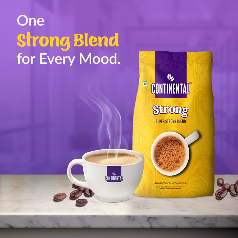Continental Strong Instant Coffee Powder | 1 Kg Bag |