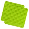 2 Baseplates for Large Blocks, Baseboard Compatible with Duplo &