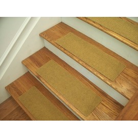 Essential Carpet Stair Treads - Style: Berber - Color: Natural - Size: 24" x 8" - Set of 15