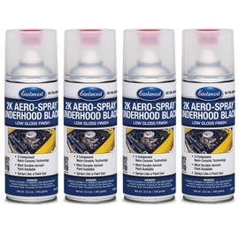 Eastwood 2K AeroSpray Automotive Under Hood Black Spray Paint | 12 oz Aerosol | 4 Pack