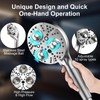 Filter Handheld Shower Head for Residual Chlorine Remove,10-Spray Modes Massage