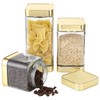 DORMIYA 3 Pcs Glass Storage Jars with Lids, Kitchen Canister