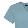 Baoblaze Female Scrub Set, Short Sleeves v Neckline Top and