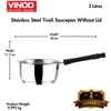 Vinod Tivoli Heavy Guage Stainless Steel Saucepan - 3 Litre