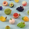 Redvigh Mini Mixed Fruits 17Pcs, Artificial Fruit Miniature Resin Fruits