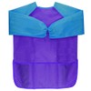 HONBAY Kids Waterproof Long-Sleeved Smock Apron Bib for Eating Painting