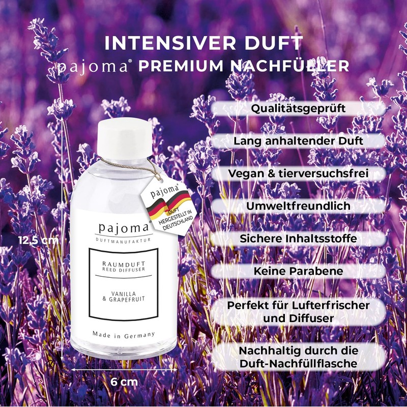 pajoma® Room Fragrance Refill Bottle 250 ml | Refill for