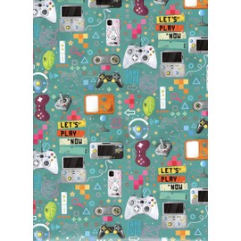 arkamii Premium Wrapping Paper Set of 4 Sheets Size 34 x 25 inch video games (18-9242)